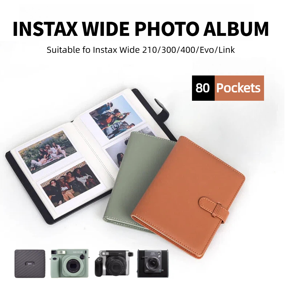 Polaroid Photo Album - 80 Cepli Anında Fotoğraf Albümü |