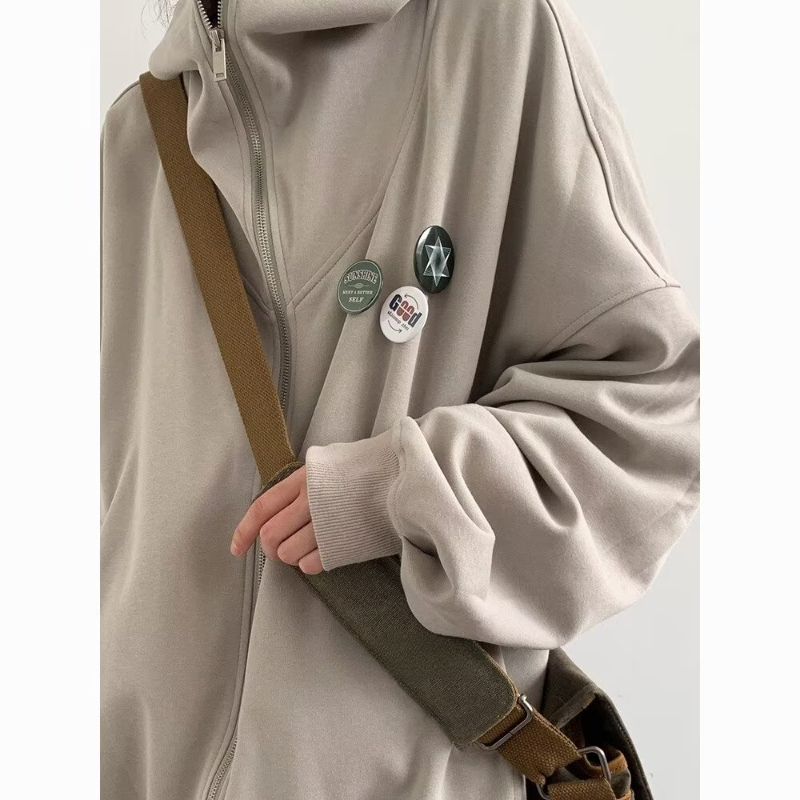 Sonbahar kolej rahat seti erke - Vintage Zip Hoodie incelemesi ve fiyatı