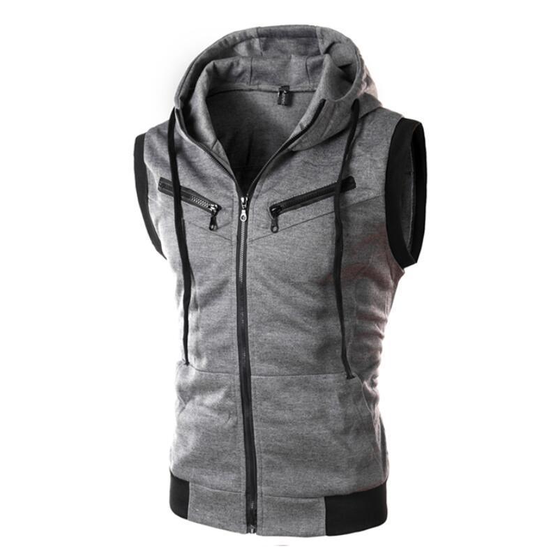 Yeni erkek Kapşonlu Kolsuz Yel - Vintage Zip Hoodie incelemesi ve fiyatı