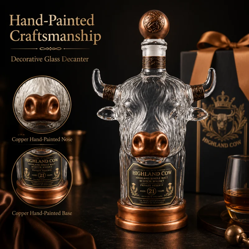 Yeni Tasarım Highland İnek Cam - Vintage Collectible Liquor Bottles incelemesi ve fiyatı