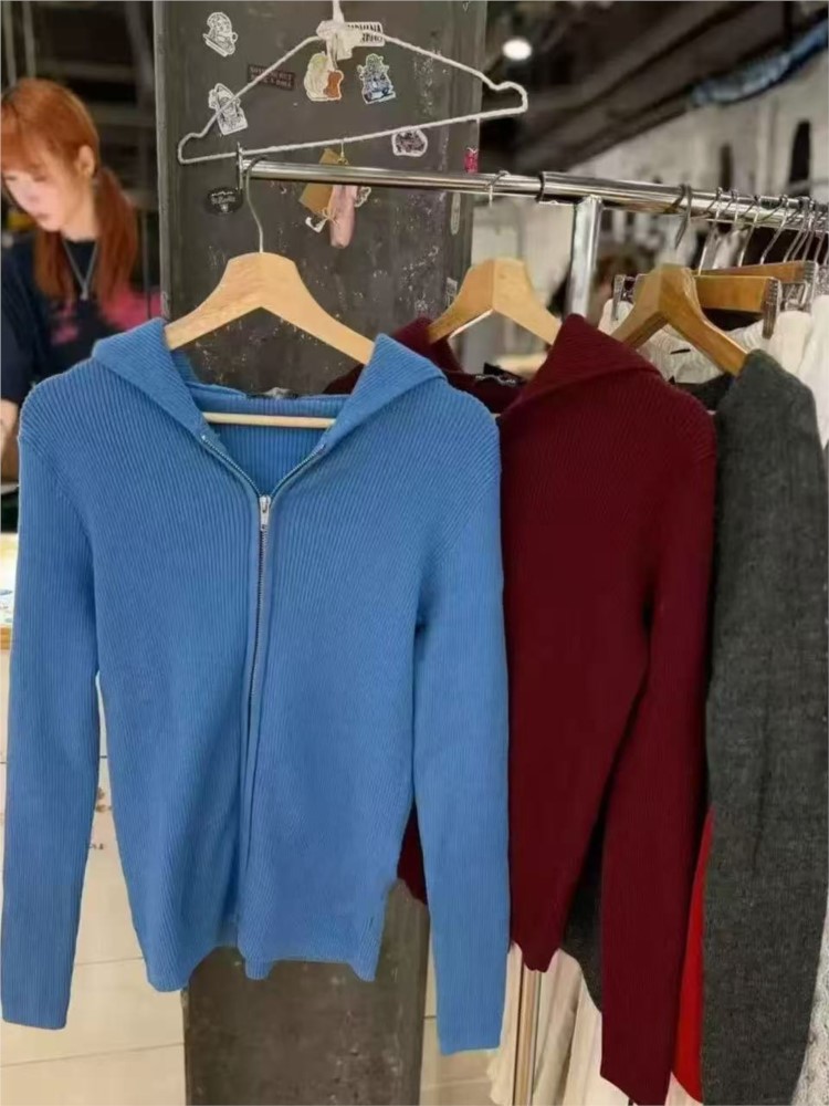Mavi Örme Kapüşonlular Üstleri - Vintage Zip Hoodie incelemesi ve fiyatı