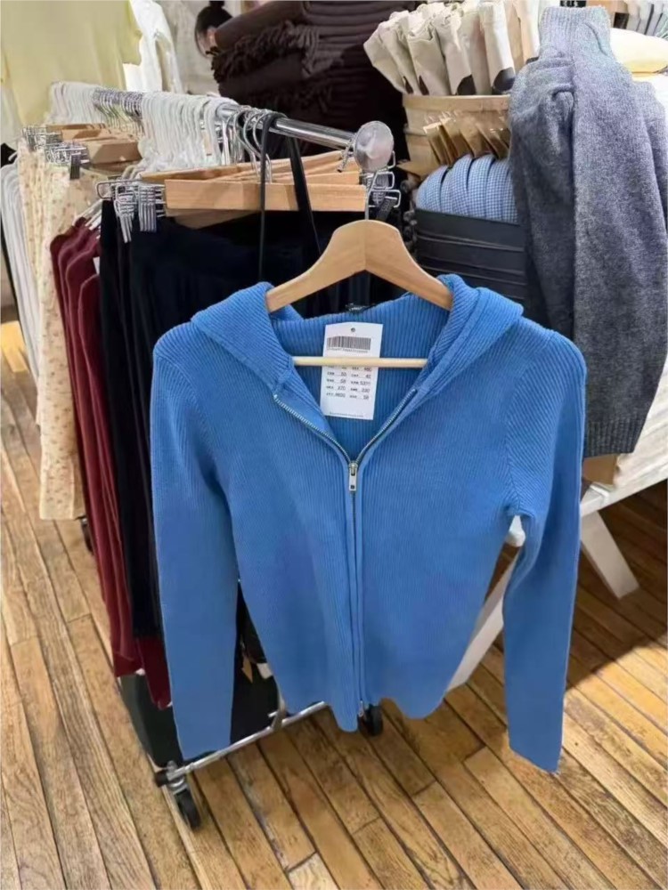Mavi Örme Kapüşonlular Üstleri - Vintage Zip Hoodie incelemesi ve fiyatı