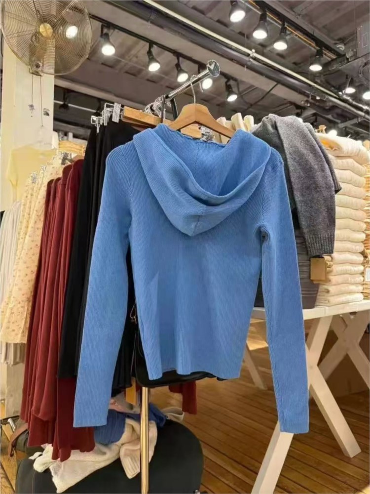Mavi Örme Kapüşonlular Üstleri - Vintage Zip Hoodie incelemesi ve fiyatı