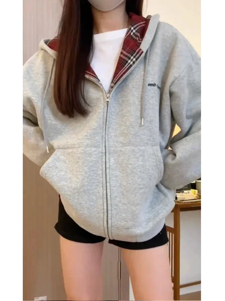 Harajuku 90 s Estetik Kırmızı  - Vintage Zip Hoodie incelemesi ve fiyatı
