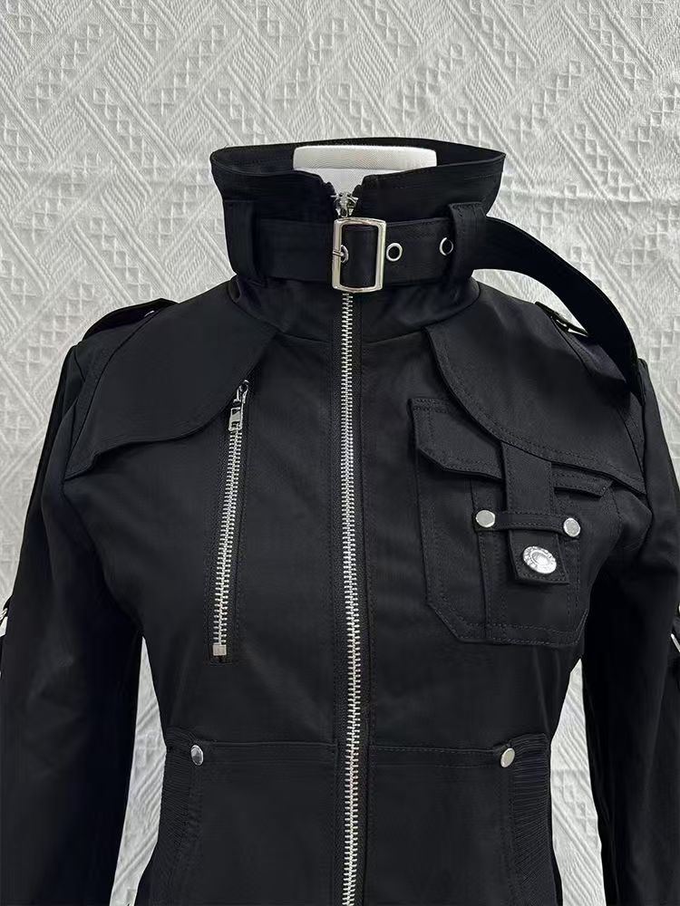Y2K Gotik Siyah İnce Çift Ferm - Vintage Zip Hoodie incelemesi ve fiyatı