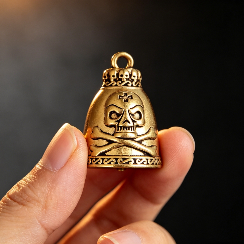 Pirinç Kafatası Çan Heykelcik  - Vintage Collectible Bells incelemesi ve fiyatı