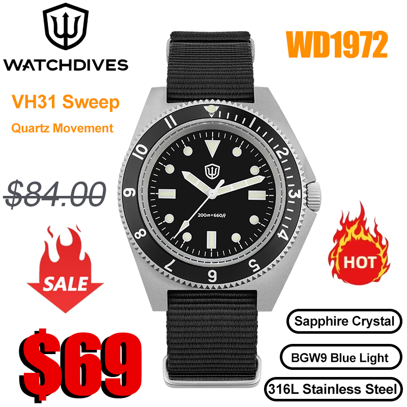 Watchdives WD1972 Kuvars İzle  - Vintage Watch Crystal incelemesi ve fiyatı